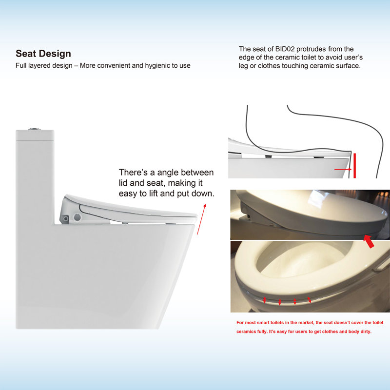 WoodBridge Toilet Seat Bidet Elongated & Reviews Wayfair